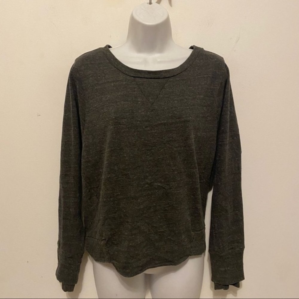 AG Adriano Goldschmied Heater Grey Crewneck Pullover Size Small